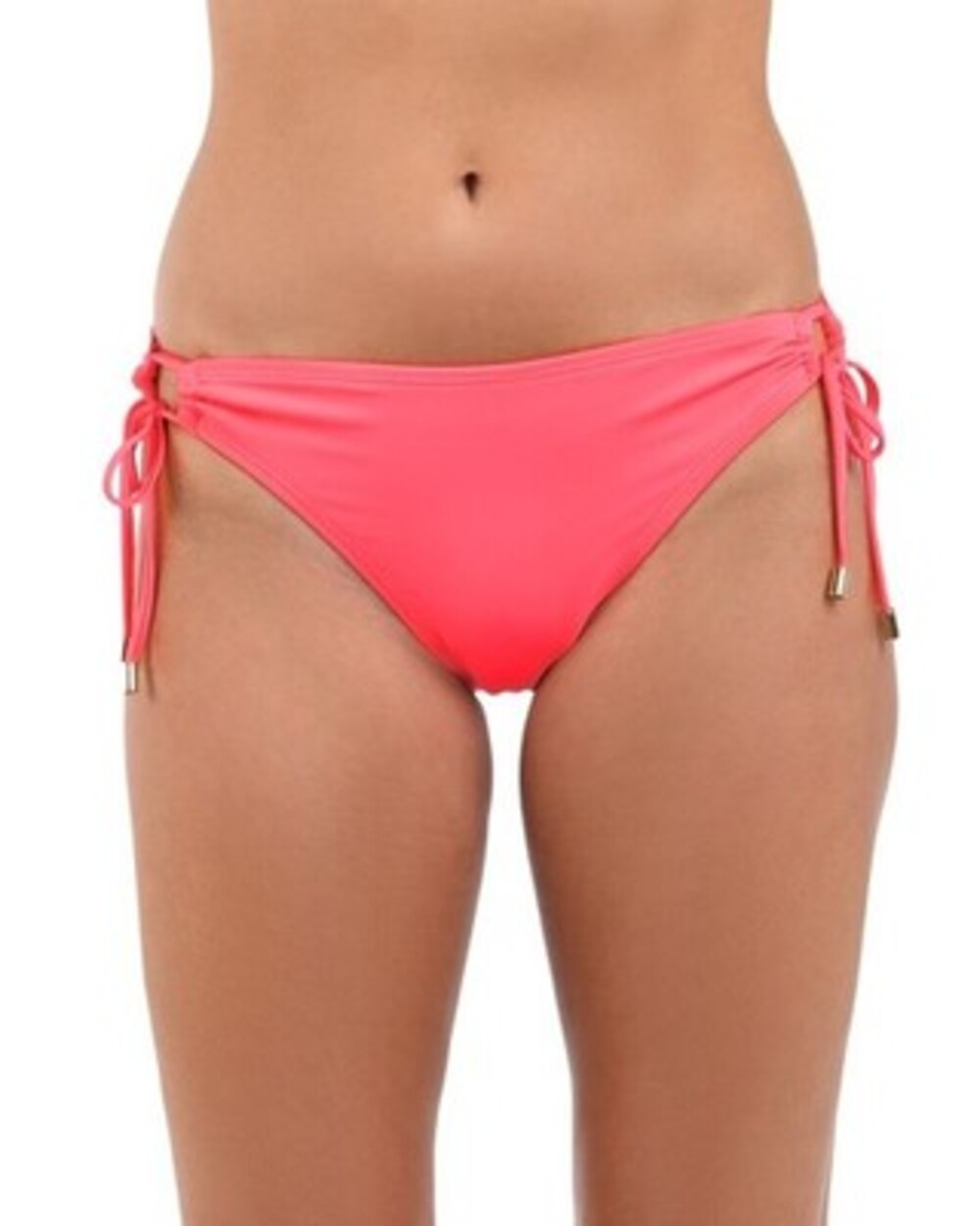 La Blanca Island Goddess Adjustable Hipster Bikini Bottom Women's 6 Coral Reef